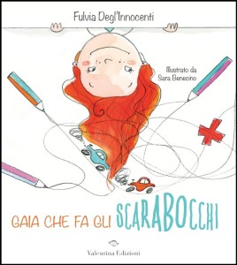 Gaia che fa gli scarabocchi